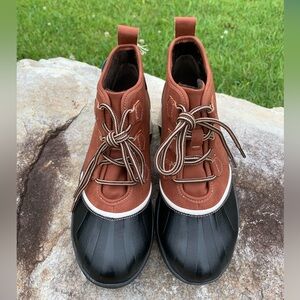 **SOLD** NEW JBU by Jambu Women's Linette Water Resistant CognacBoots - B2LIN83